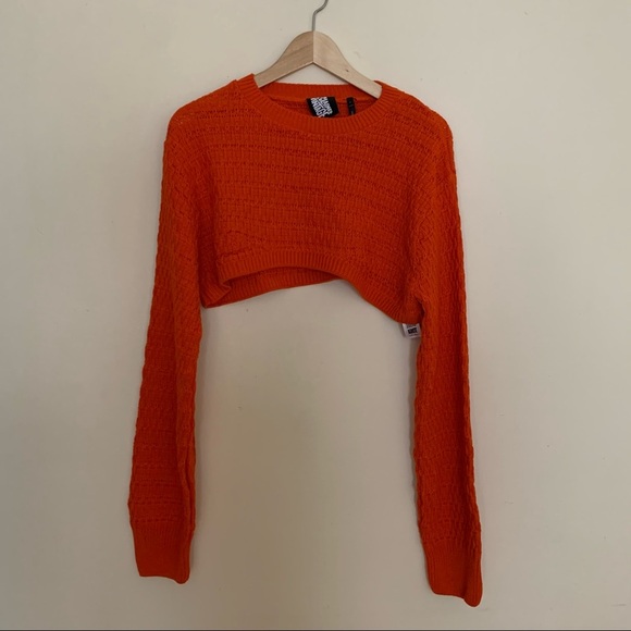 NWT reclaimed vintage super crop sweater L - Picture 6 of 6